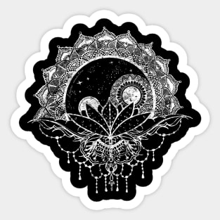 Karma, Yin Yang, Moondala, Mandala, ornaments Sticker